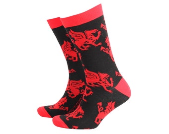 Welsh Dragons-sokken voor heren