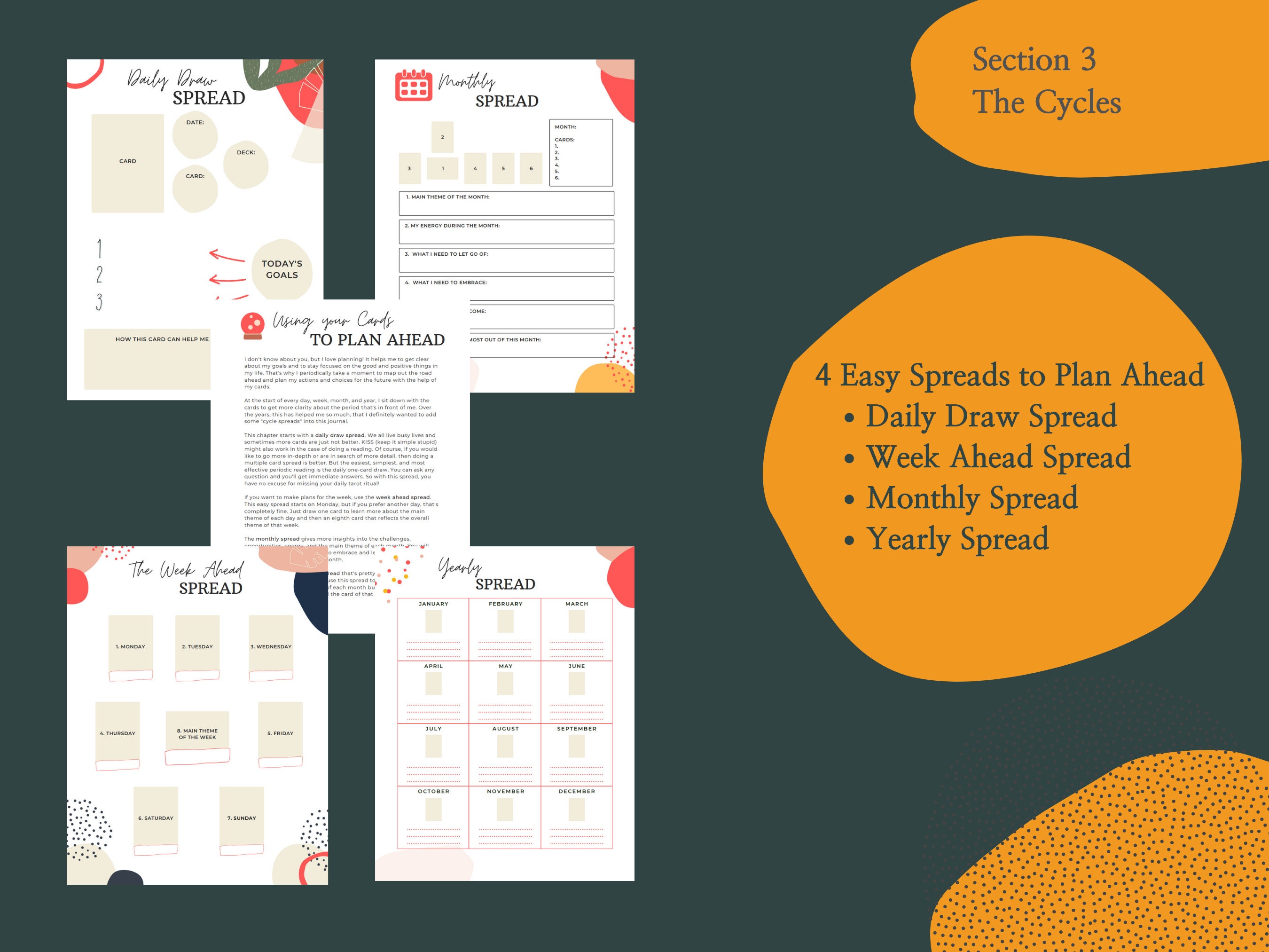 Printable Tarot Journal and Guidebook Tarot Workbook with | Etsy