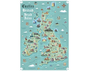 Castles of the British and Irish Isles - A3 art print