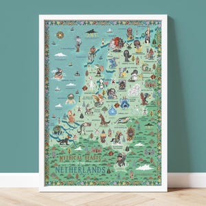 Animali mitici dei Paesi Bassi - Stampa artistica giclée