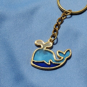Baby Blue Whale Keychain