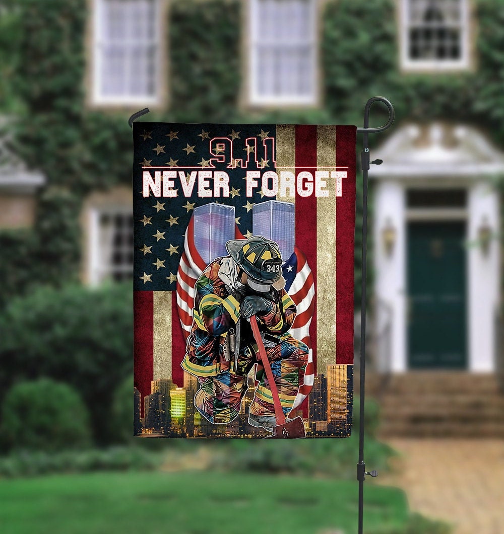 911 Remember Honor Garden House Flag-Set Armed Forces Service Al 返品交換無料 