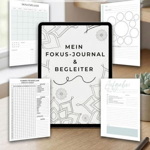 JW Focus Journal & Meeting Companion | For Neurodivergence (ADHD/Autism) | Digital JW Planner Notes | GoodNotes PDF