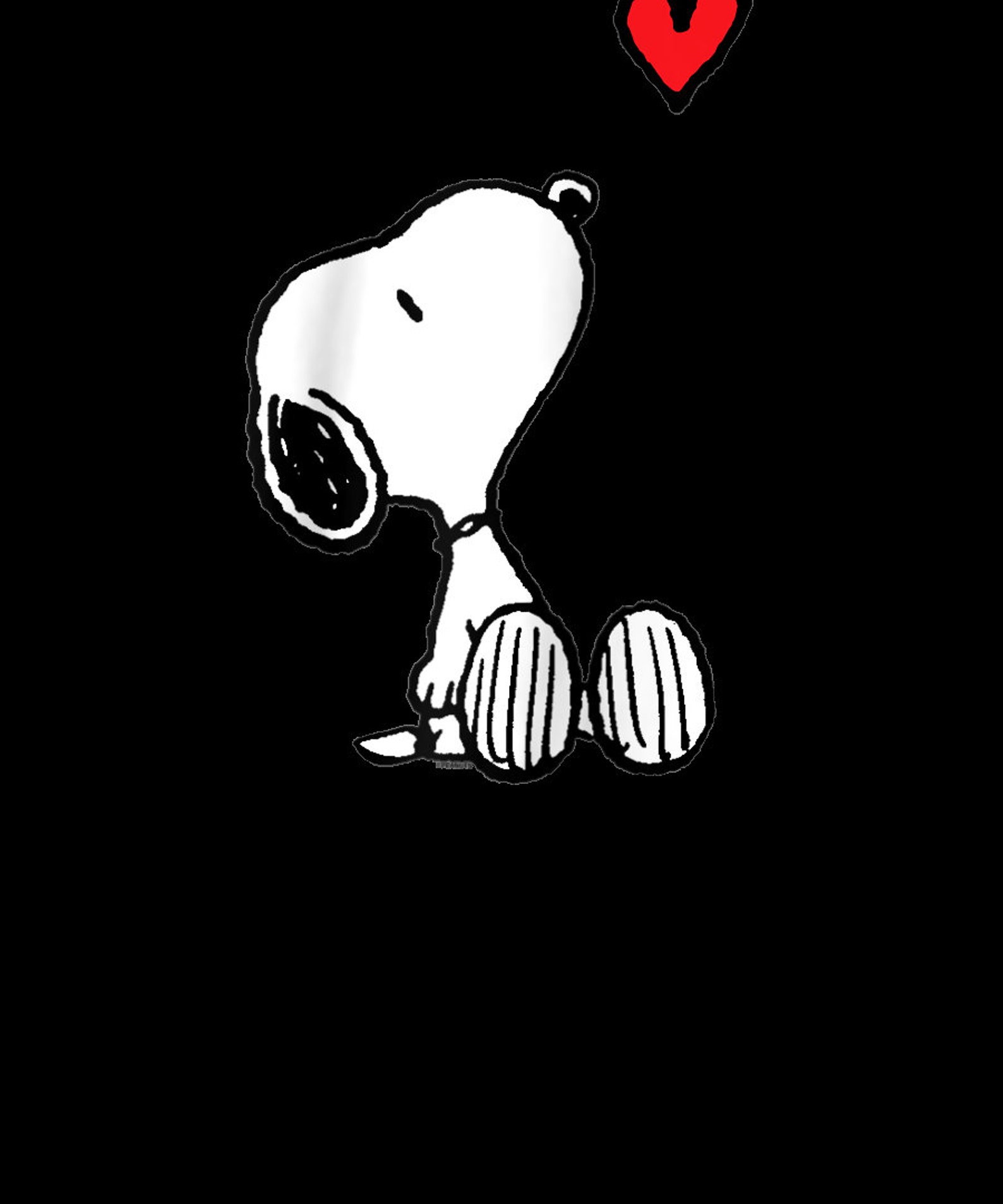 Peanuts Heart Sitting Snoopy Raglan Baseball Tee PNG file | Etsy