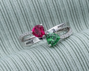 Birthstone Ring - Etsy