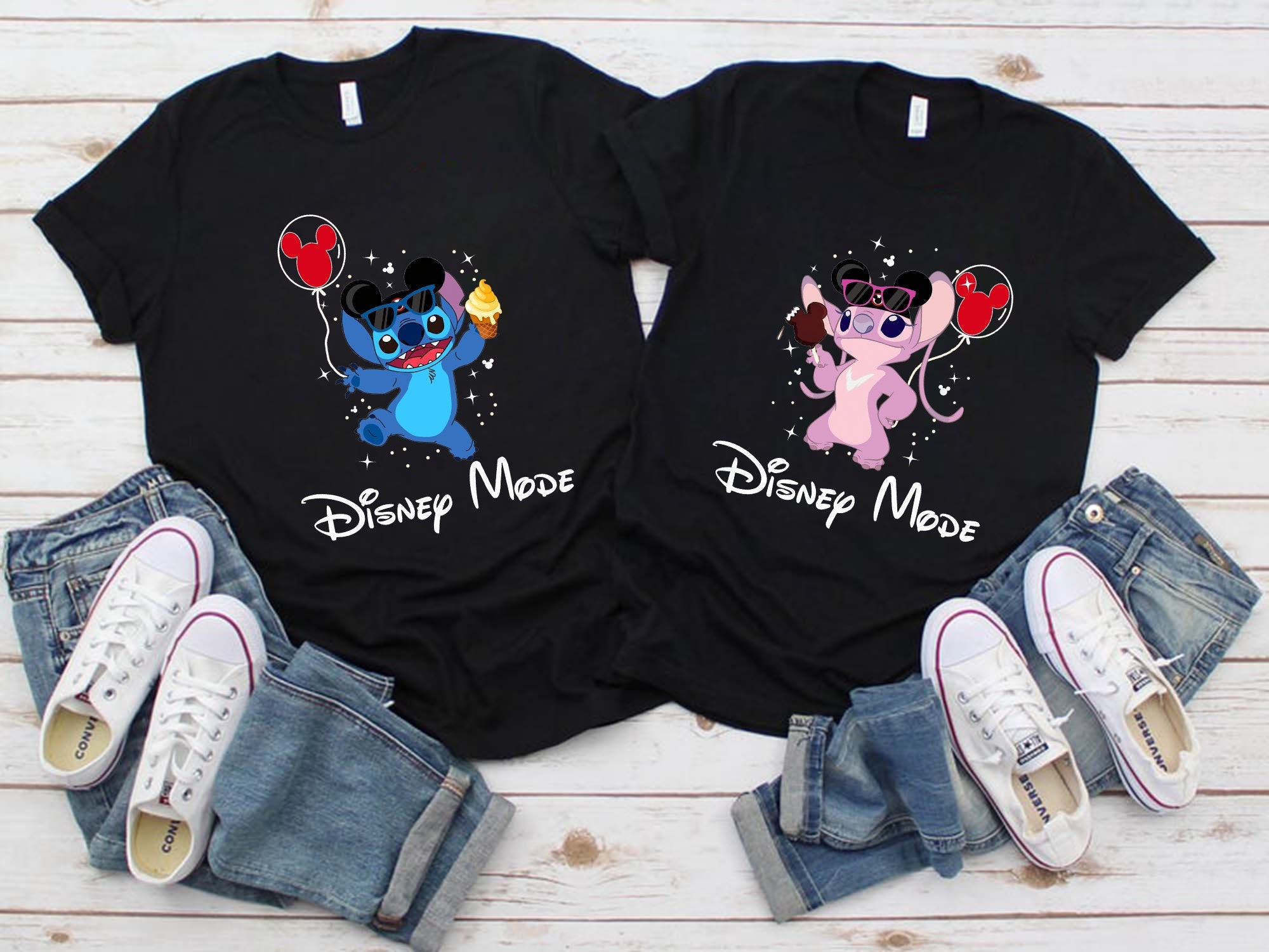 Stitch couple shirt Disney couple shirt Matching couple Etsy