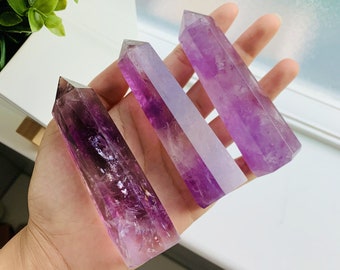 LARGE Single Terminated Amethyst Crystal Point
