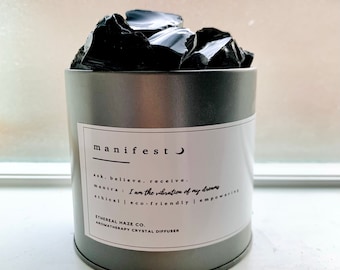 Aromatherapie-Diffusor aus Obsidiankristall | Spirituelle Wohndekoration
