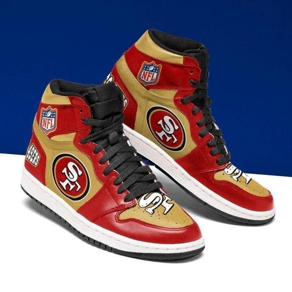 San Francisco 49ers Air Jordan 1 Sport NFL Men Shoes Shoes Etsy
