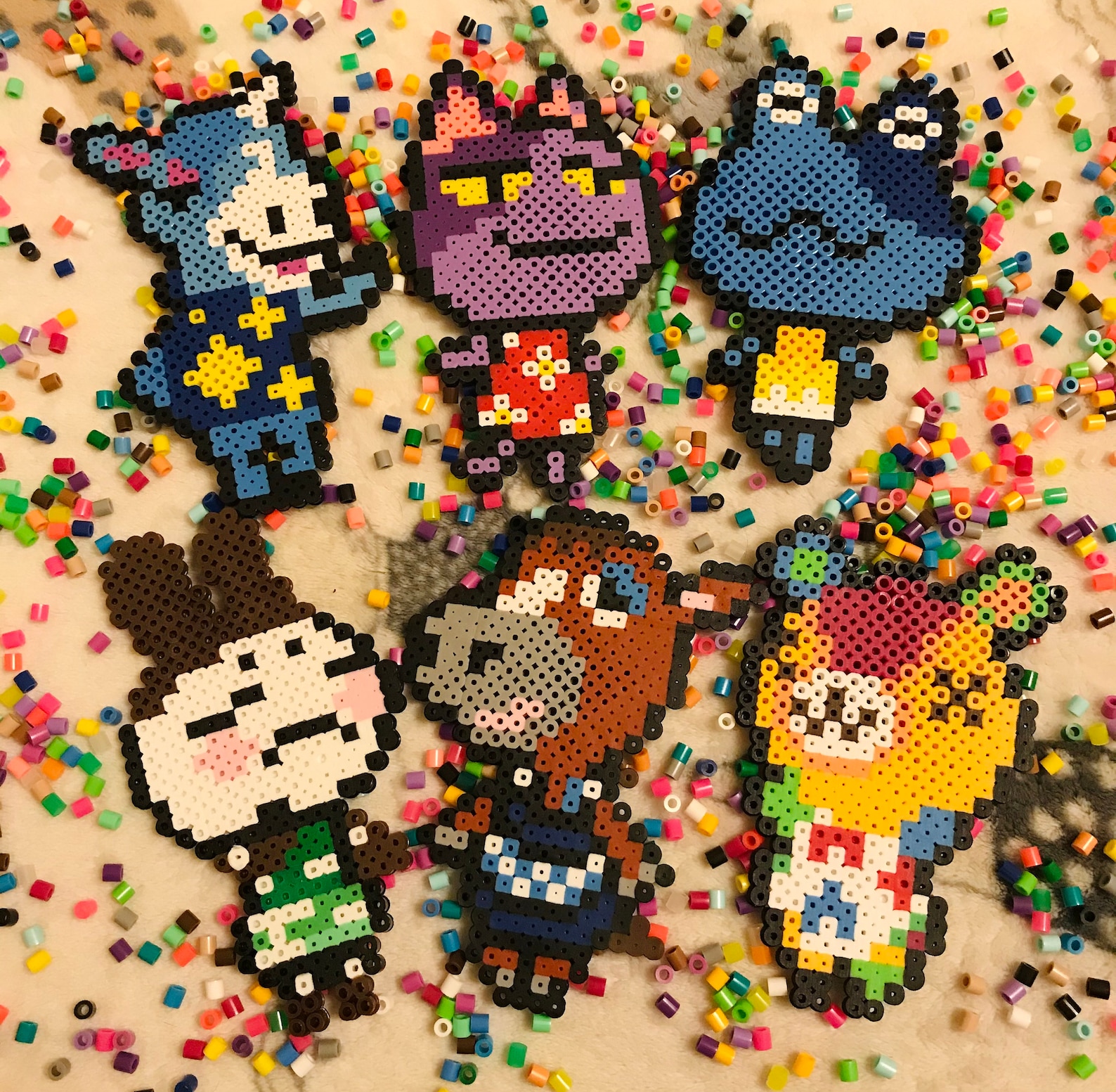 Animal Crossing Perler Bead Characters Etsy