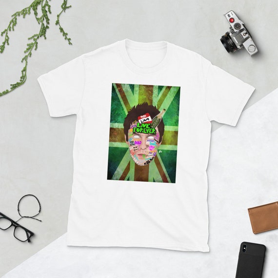 Liam Gallagher Inspired T-shirt Printed 