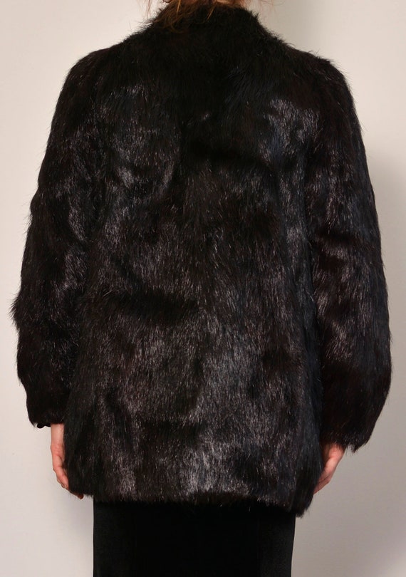 Size 8 to 10 | Black Classic Nutria Fur Jacket | … - image 9