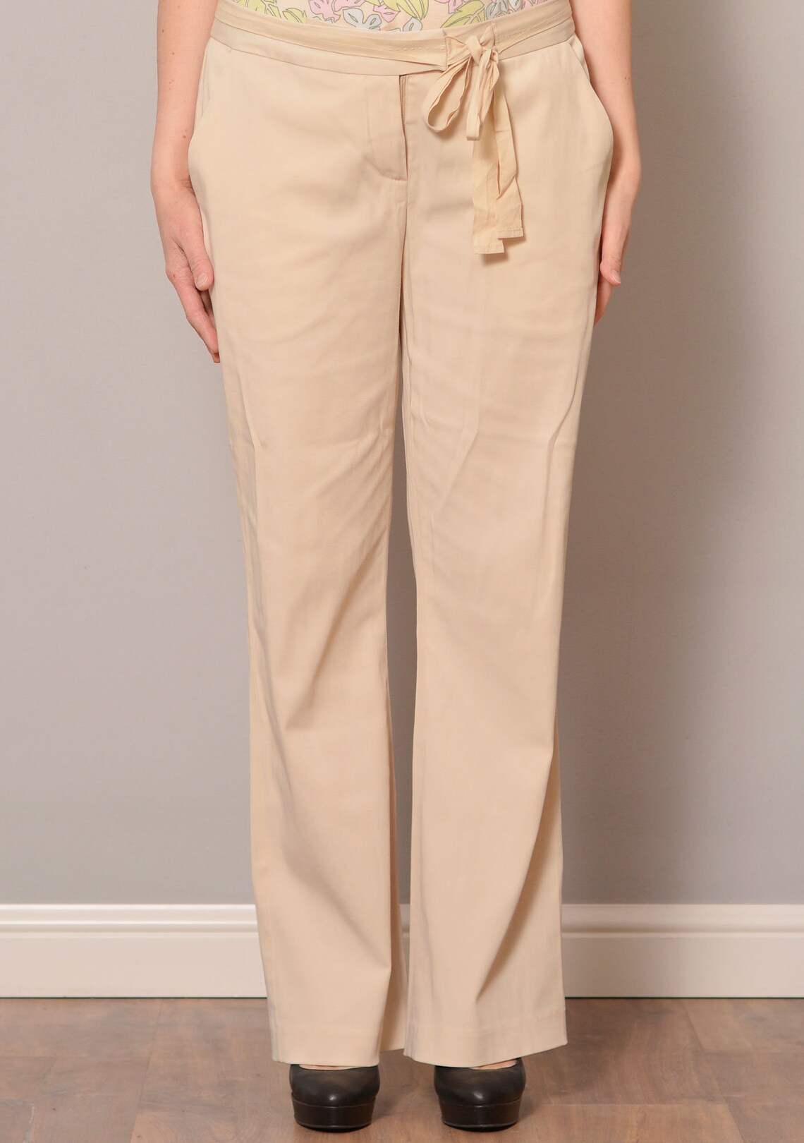formal cream pants