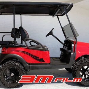 ウィムジー ストライプ E-z go ヤマハ クラブカー ゴルフカート 3M ビニールステッカー スポーツ デカール カントリー キャンプ