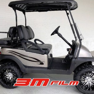 ツイン 2 ストライプ E-Z ゴー ヤマハ クラブカー ゴルフカート 3M ビニールステッカー スポーツ デカール カントリー キャンプ リフトカート ゴルフ
