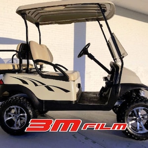 カイデンストライプ E-Zゴーヤマハクラブカー ゴルフカート 3Mビニールステッカー スポーツデカール カントリーキャンプ リフトカート ゴルフ