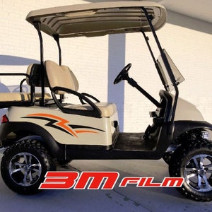 Breeze 2色ストライプ E-z go ヤマハ クラブカー ゴルフカート 3M ビニールステッカー スポーツデカール カントリーキャンプ リフトカート ゴルフ