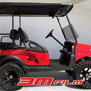 フリック ストライプ E-z go ヤマハ クラブカー ゴルフカート 3M ビニールステッカー スポーツ デカール カントリー キャンプ