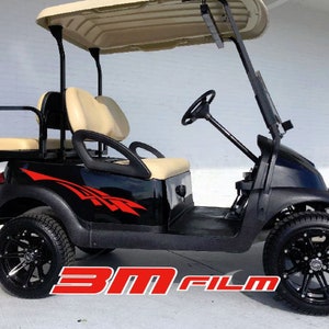 スラッシャー ストライプ E-z go ヤマハ クラブカー ゴルフカート 3M ビニールステッカー スポーツ デカール カントリー キャンプ
