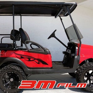 トライフレームストライプ E-Z ゴー ヤマハ クラブカー ゴルフカート 3M ビニールステッカー スポーツデカール カントリーキャンプ