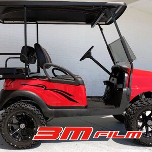 トラックストライプ E-z go ヤマハ クラブカー ゴルフカート 3M ビニールステッカー スポーツデカール カントリーキャンプ リフトカート ゴルフ