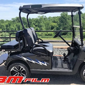 ボルト ストライプ E-z go ヤマハ クラブカー ゴルフカート 3M ビニールステッカー スポーツ デカール カントリー キャンプ 2色