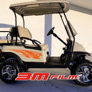 ソアリングストライプ E-Zゴーヤマハクラブカーゴルフカート3Mビニールステッカースポーツデカールカントリーキャンプリフトカートゴルフ