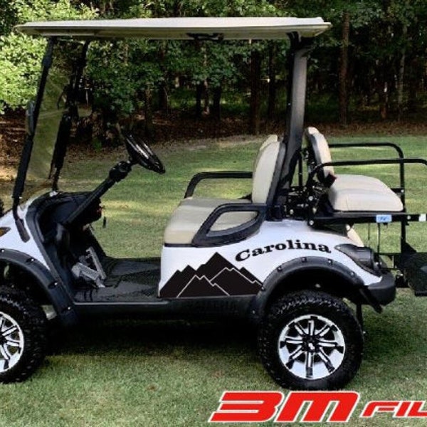 Golf Cart Name Decal Etsy
