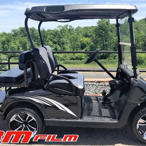 フェザー スウープ ストライプ E-z go ヤマハ クラブカー ゴルフカート 3M ビニールステッカー スポーツ デカール カントリー キャンプ グラフィック
