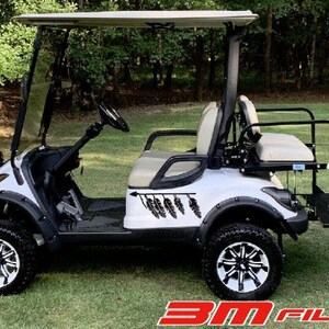 矢印フェザーストライプグラフィックは、E-Z Go ヤマハクラブカー、ゴルフカート、3Mビニールステッカー、スポーツキャンプに適合します。