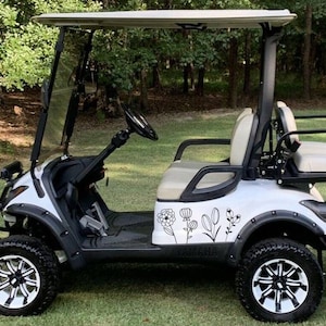 フローラル ゴルフ カート ストライプ E-z go ヤマハ クラブ カー ゴルフ カート 3 M ビニール ステッカー スポーツ デカール カントリー キャンプ