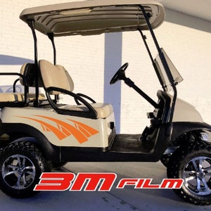 コースターストライプ E-z go ヤマハ クラブカー ゴルフカート 3M ビニールステッカー スポーツデカール カントリーキャンプ リフトカート ゴルフ