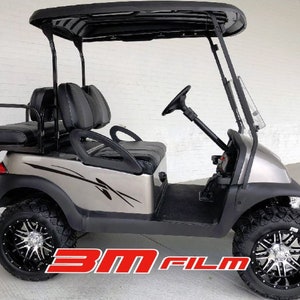 Calcomanía de vinilo 3M para carritos de golf, calcomanía deportiva para campamentos campestres, carrito elevado para golf