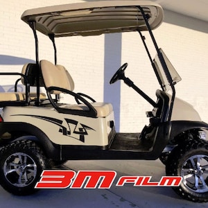 グラフィティ ストライプ E-z go ヤマハ クラブカー ゴルフカート 3M ビニールステッカー スポーツ デカール カントリー キャンプ リフトカート ゴルフ