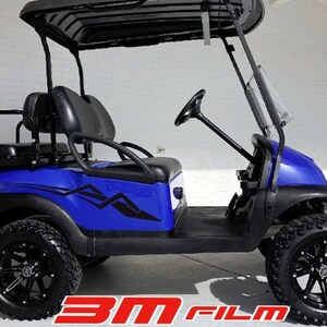 スラング ストライプ E-z go ヤマハ クラブカー ゴルフカート 3M ビニールステッカー スポーツ デカール カントリー キャンプ