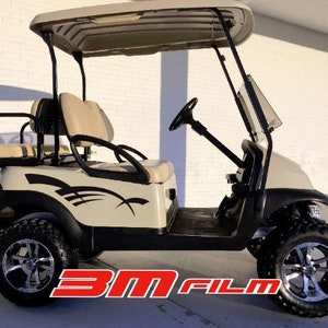 スキッドストライプ E-Z ゴー ヤマハ クラブカー ゴルフカート 3M ビニールステッカー スポーツデカール カントリーキャンプ リフトカート ゴルフ