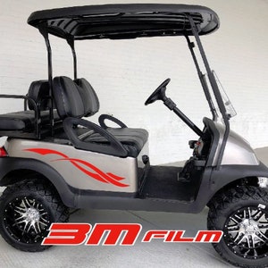 ツイン 1 ストライプ E-Z ゴー ヤマハ クラブカー ゴルフカート 3M ビニールステッカー スポーツ デカール カントリー キャンプ リフトカート ゴルフ