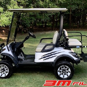 Grafika Claw Mark pasuje do samochodów golfowych e-z go yamaha club car 3 M naklejka winylowa sportowa nazwa niestandardowa 2 kolory