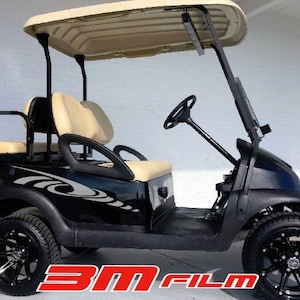 クエイク ストライプ E-Z ゴー ヤマハ クラブカー ゴルフカート 3M ビニールステッカー スポーツ デカール カントリー キャンプ
