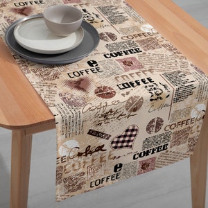 Coffee Table Runner, Luxury Table Top, Rectangle Table Cover, Decorative Kitchen Runner, Boho Tablecloth, Gift, Multiple Sizes