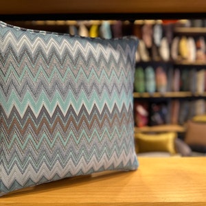 LUXURY Cushion Cover, Multi Color Chevron Throw Pillowcase , Zigzag Pillow Cover, Handmade Pillowcases , Housewarming Gift