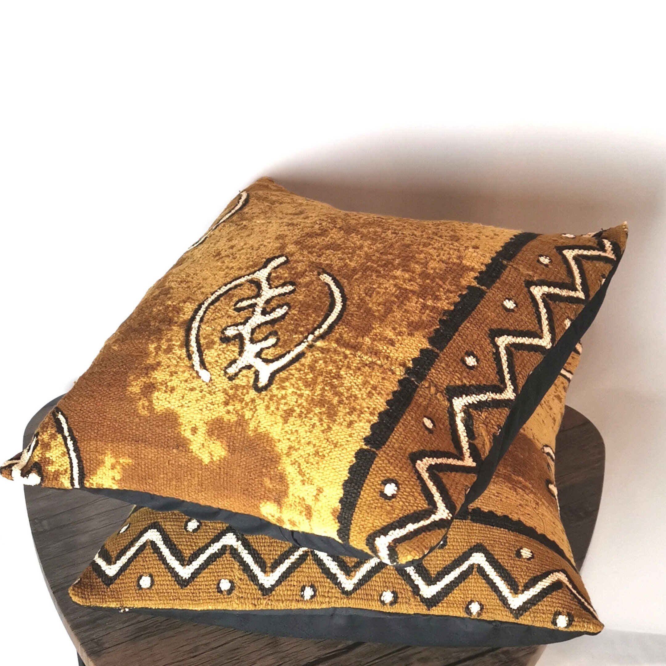 Duo Housses de Coussin Bogolan Djye