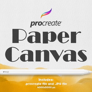 Procreate Paper Canvas 2 + PNG-bestand - Naadloze realistische textuur - Verbeter uw tekening met HD aquarelpapiertextuur