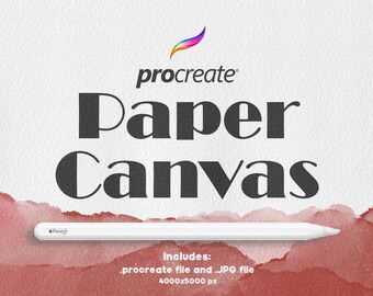 Procreate Paper Canvas: Seamless Watercolor Texture (PNG File)