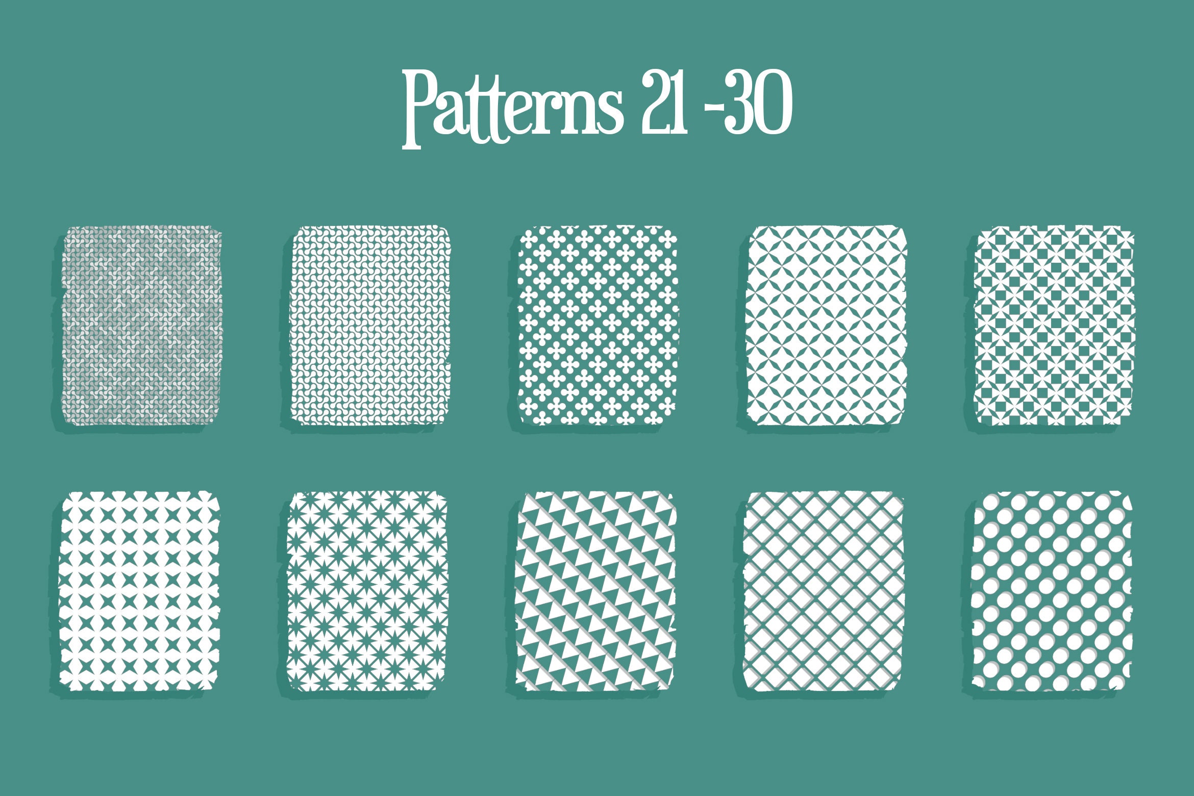 Procreate & Photoshop Geometric Pattern Brushes Repeating Seamless ...