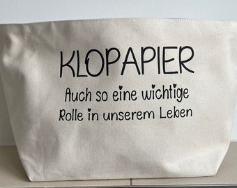 Klorollenhalter Deko Gäste WC Toilettenpapaierverstecker Geschenk Idee Badezimmer