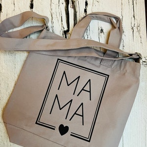 Tasche Beutel Canvas MOM BAG  Einkaufstasche Baumwolle Schultertasche