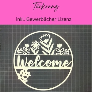 Loop Fenster Deko 3 MF Datei Welcome Türkranz