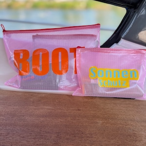 Nasstasche Badeanzug  Schwimmbad -Kosmetik -Sonnenschutz Boot  Snack Reißverschluss