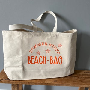 Strandtasche XXL  Beachbag  -  personalisiert mit Namen extra  gross